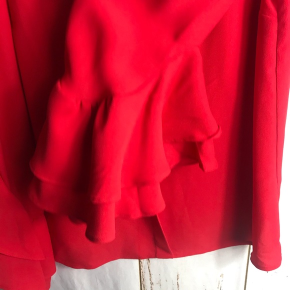 Red chiffon blouse who what wear - Picture 5 of 8